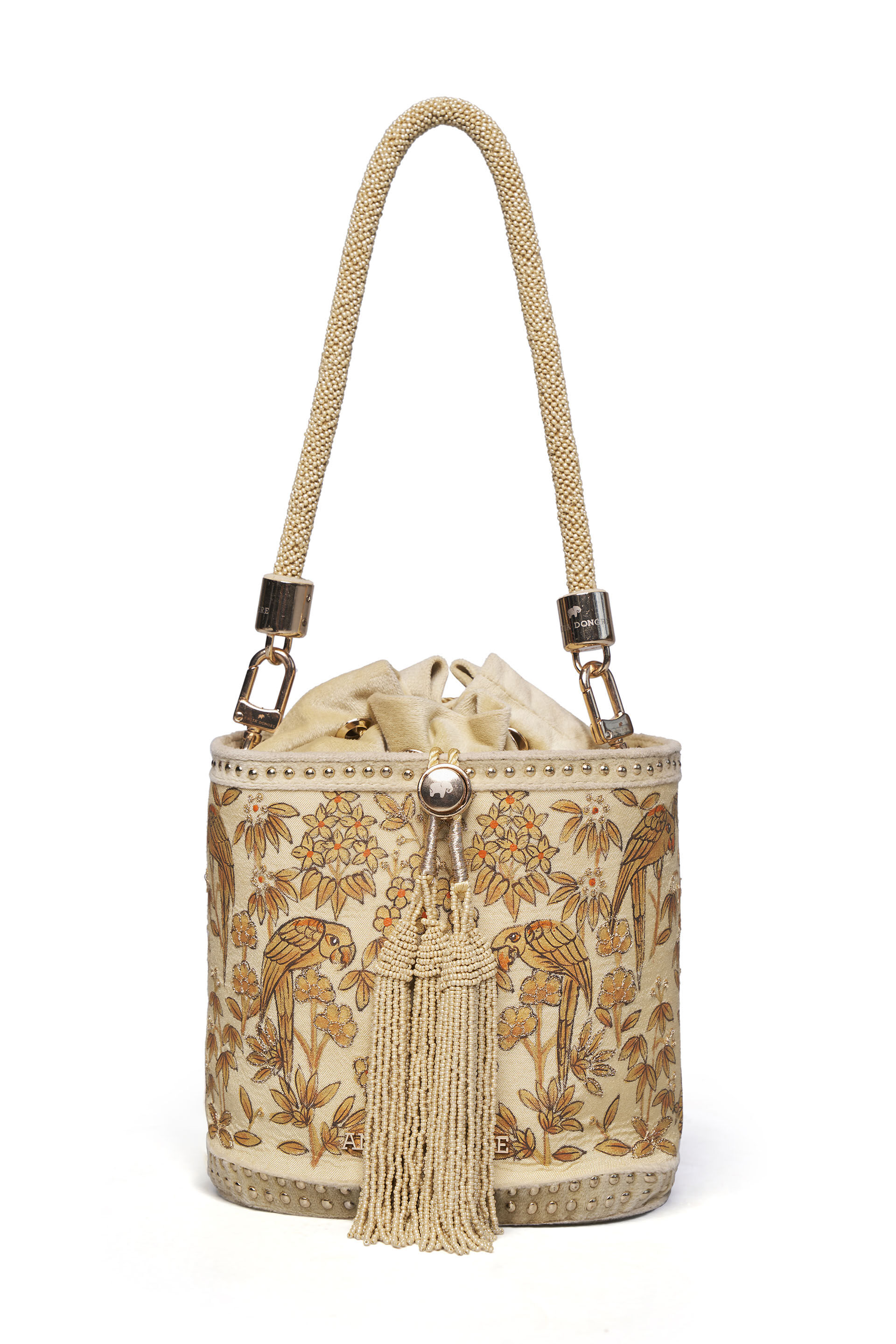 Pichhwai Bucket Bag - Canary Gold, Gold, image 6